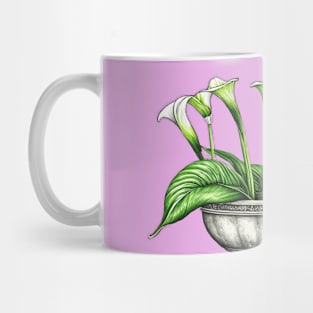 Calla Lilly Flower Mug